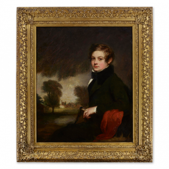 Portrait of a Young Man, a Country House beyond Image 1
