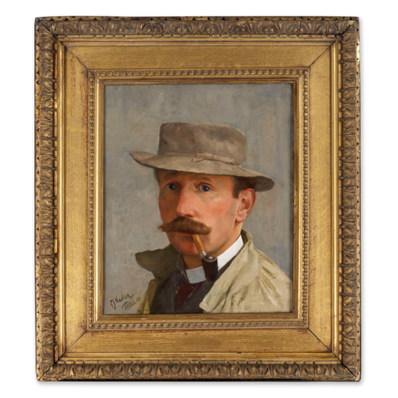 Portrait of a Man, possibly a Self-Portrait, possibly a portrait of the Irish artist Walter Osborne (1859-1903) Image 2