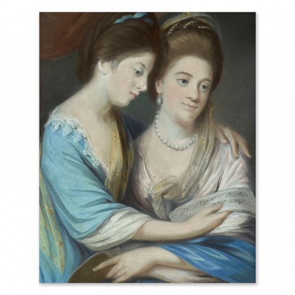 Portrait of Two Young Ladies Image 1