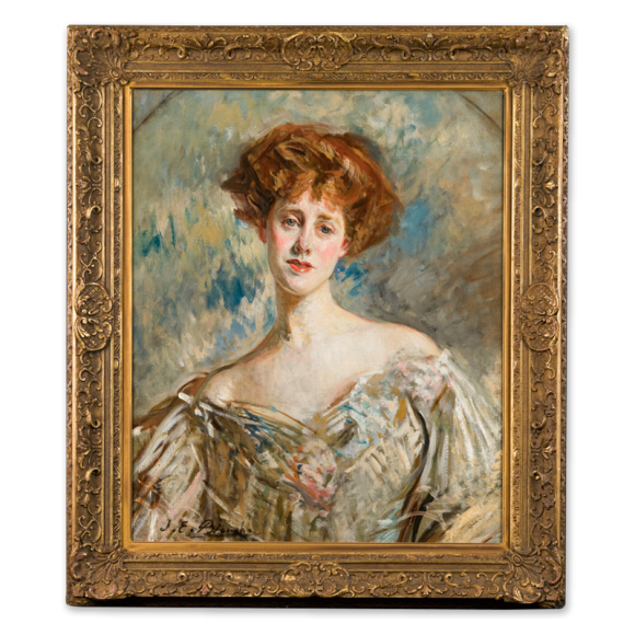 Portrait of a Young Lady with Red Hair Image 1