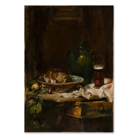 Still Life with Radishes and Cards Image 1
