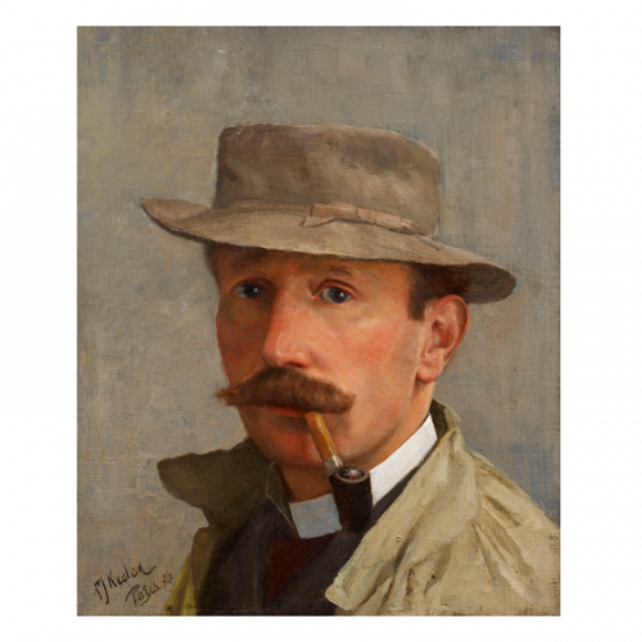 Portrait of a Man, possibly a Self-Portrait, possibly a portrait of the Irish artist Walter Osborne (1859-1903) Image 1